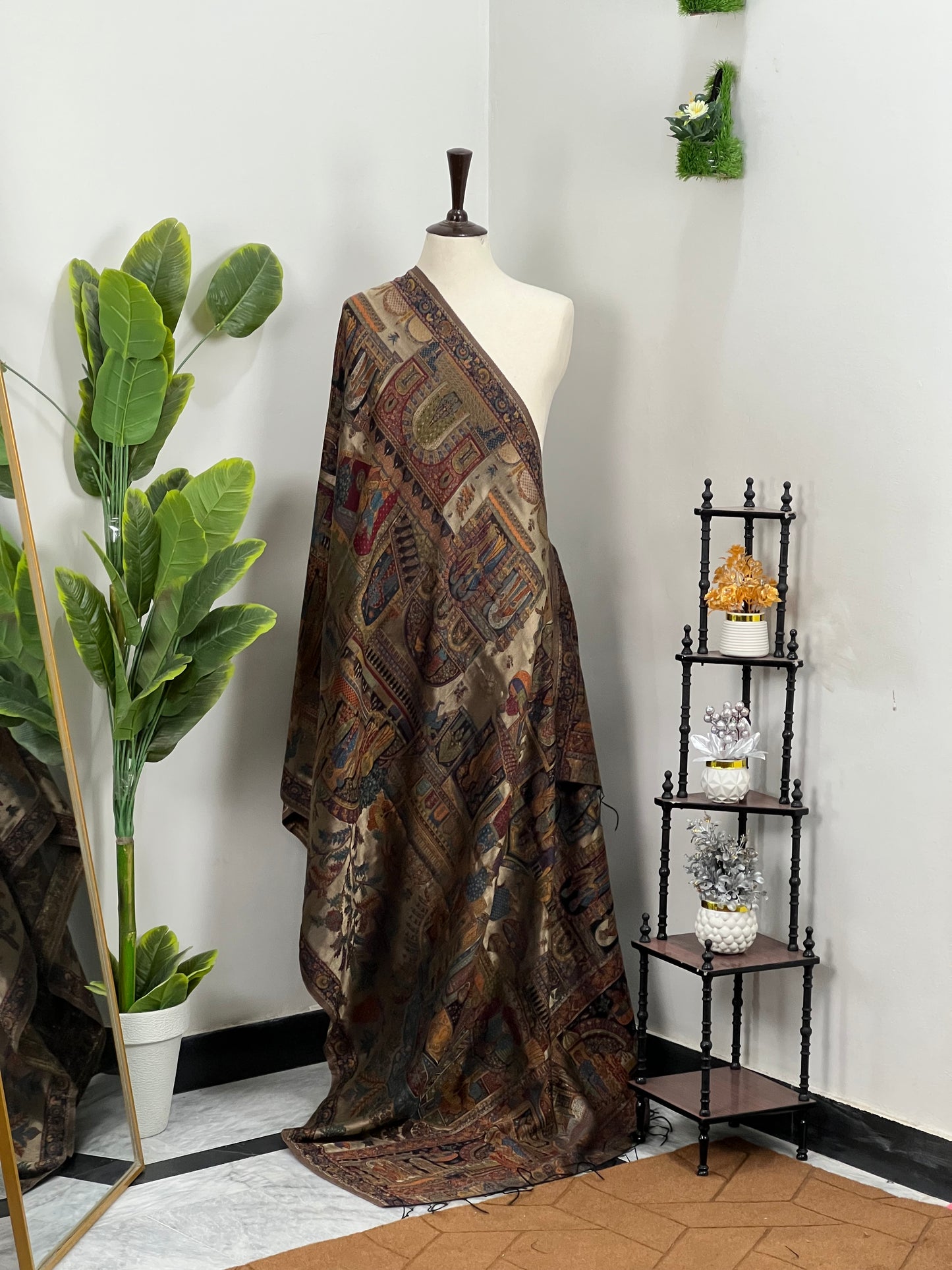 Premium Quality Moon Light Multi Color Woven Authentic Pashmina Cashmere Shawl by Rennuce