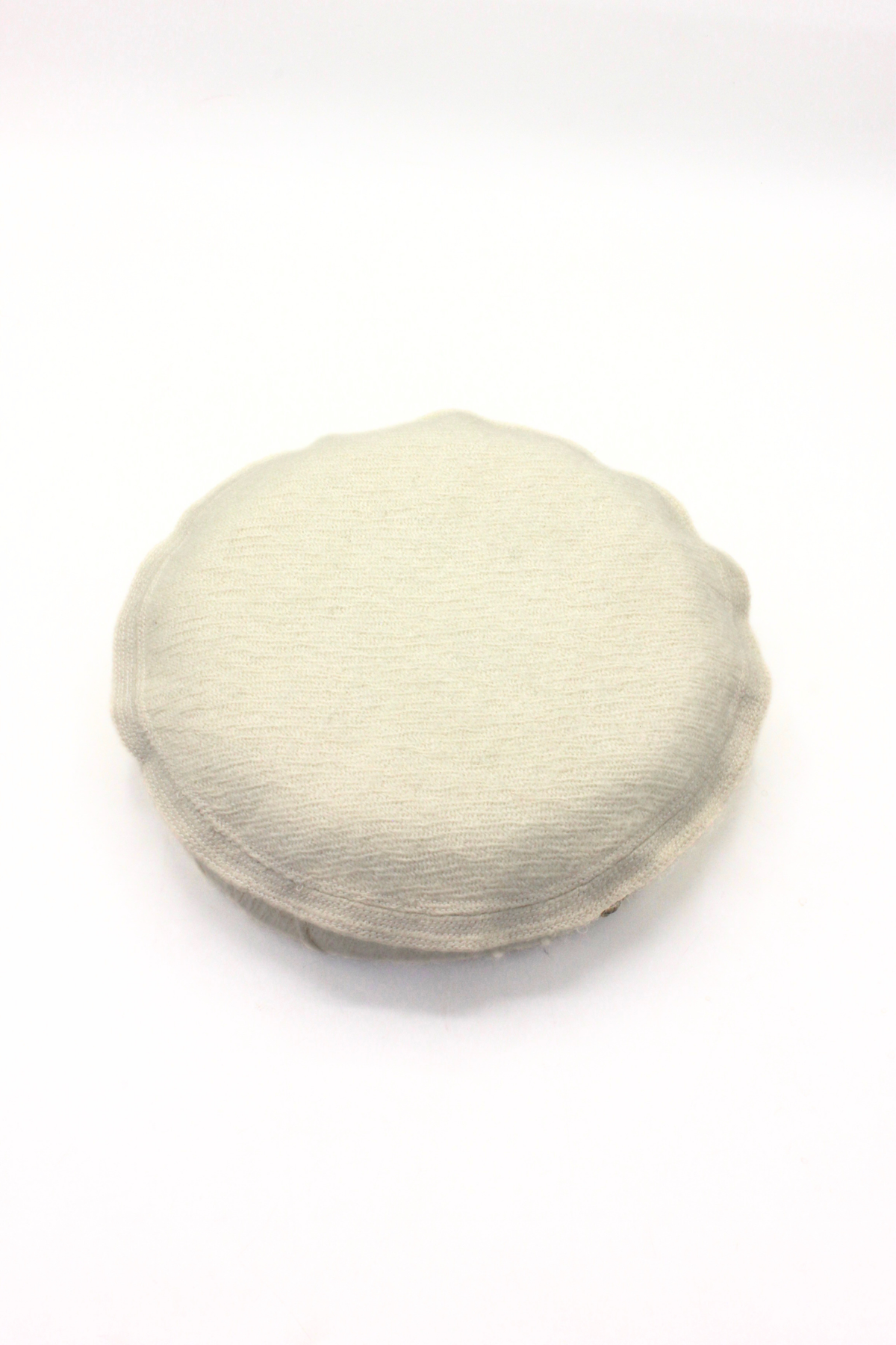 Luxury Hand Made Pure Woolen Off White Authentic Chitrali Pakol Cap by Rennuce