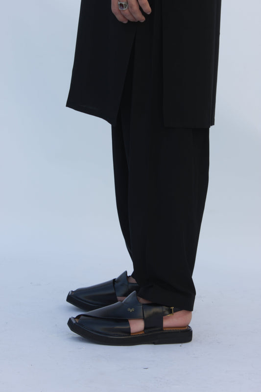 Premium Quality Black Kurta shalwar by Rennuce
