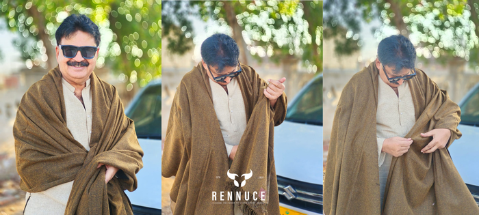 Luxury Men’s Woolen Shawls – Traditional Winter Shawls | Rennuce