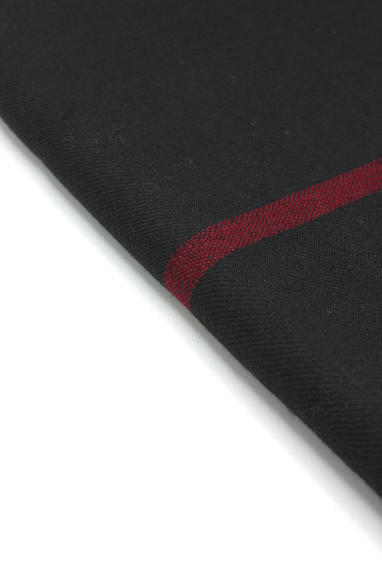 Premium Quality Red Border Black Pure Woolen Shawl