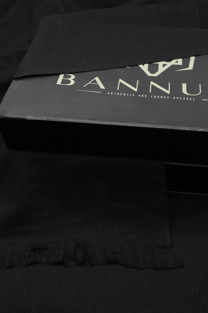 Premium Quality Pure Black Woolen Blend Shawl