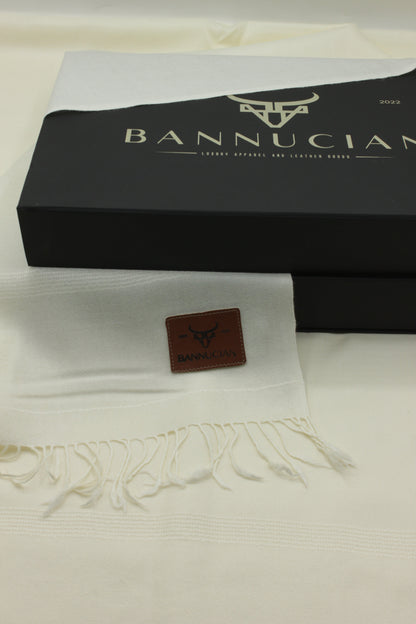Supreme Quality PLain Off White Pure Woolen Shawl