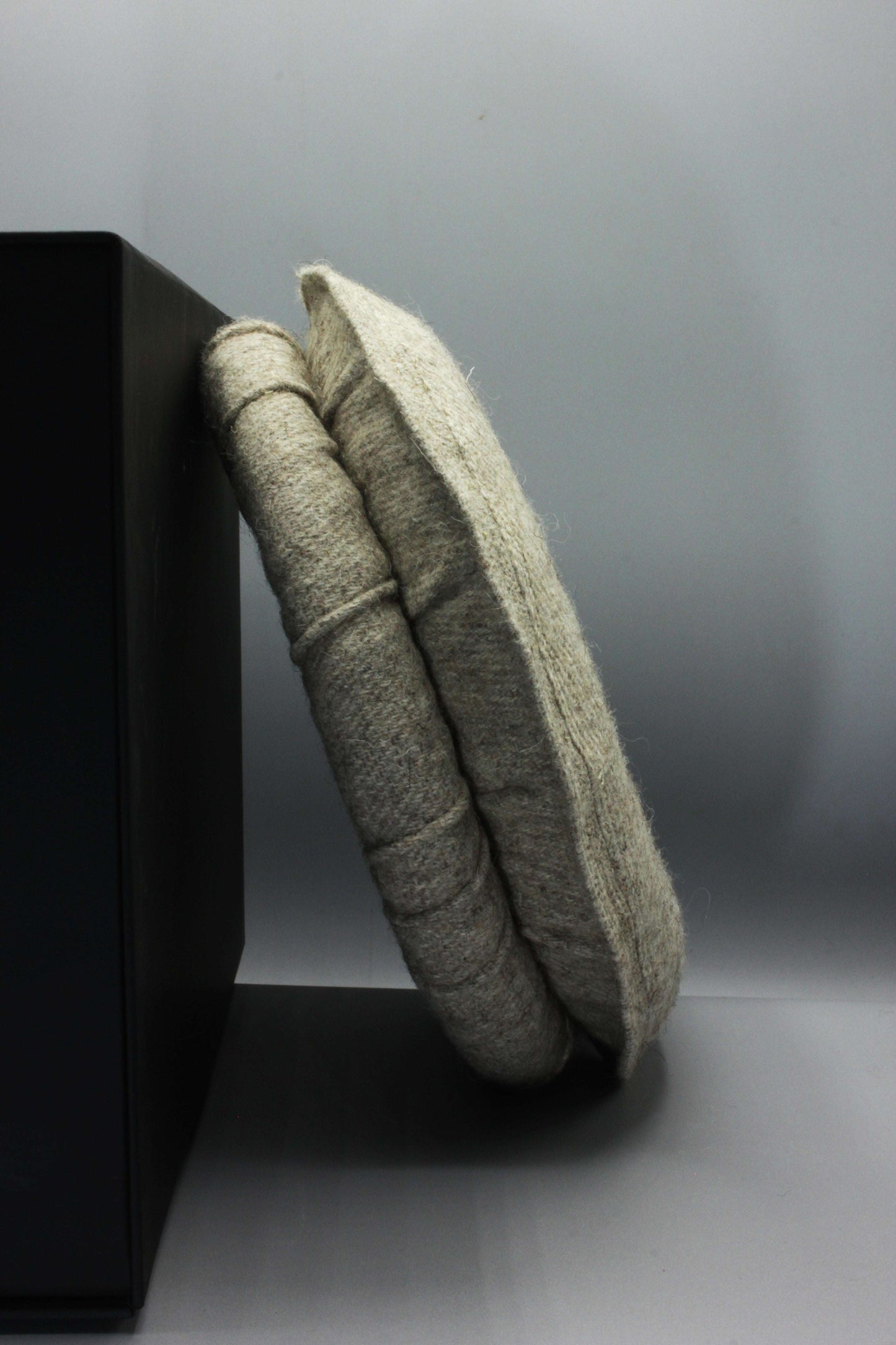 Luxury Hand Made Pure Woolen Beige Authentic Chitrali Pakol Cap by Rennuce