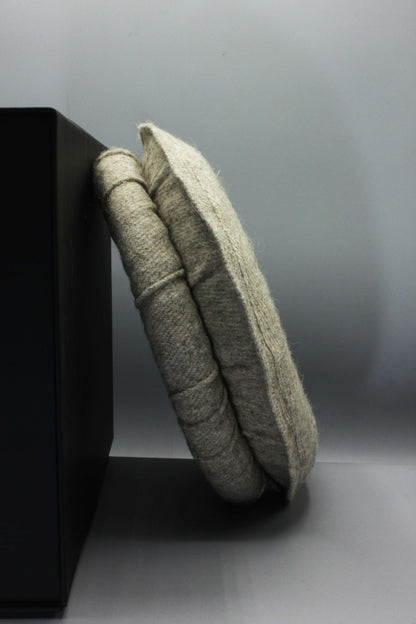 Luxury Hand Made Pure Woolen Beige Authentic Chitrali Pakol Cap by Rennuce