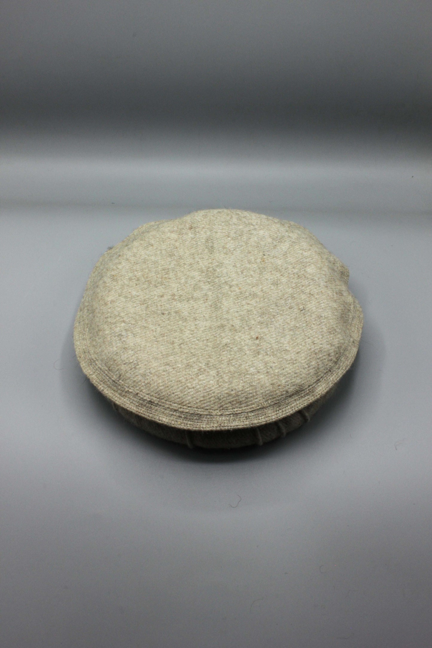 Luxury Hand Made Pure Woolen Beige Authentic Chitrali Pakol Cap by Rennuce