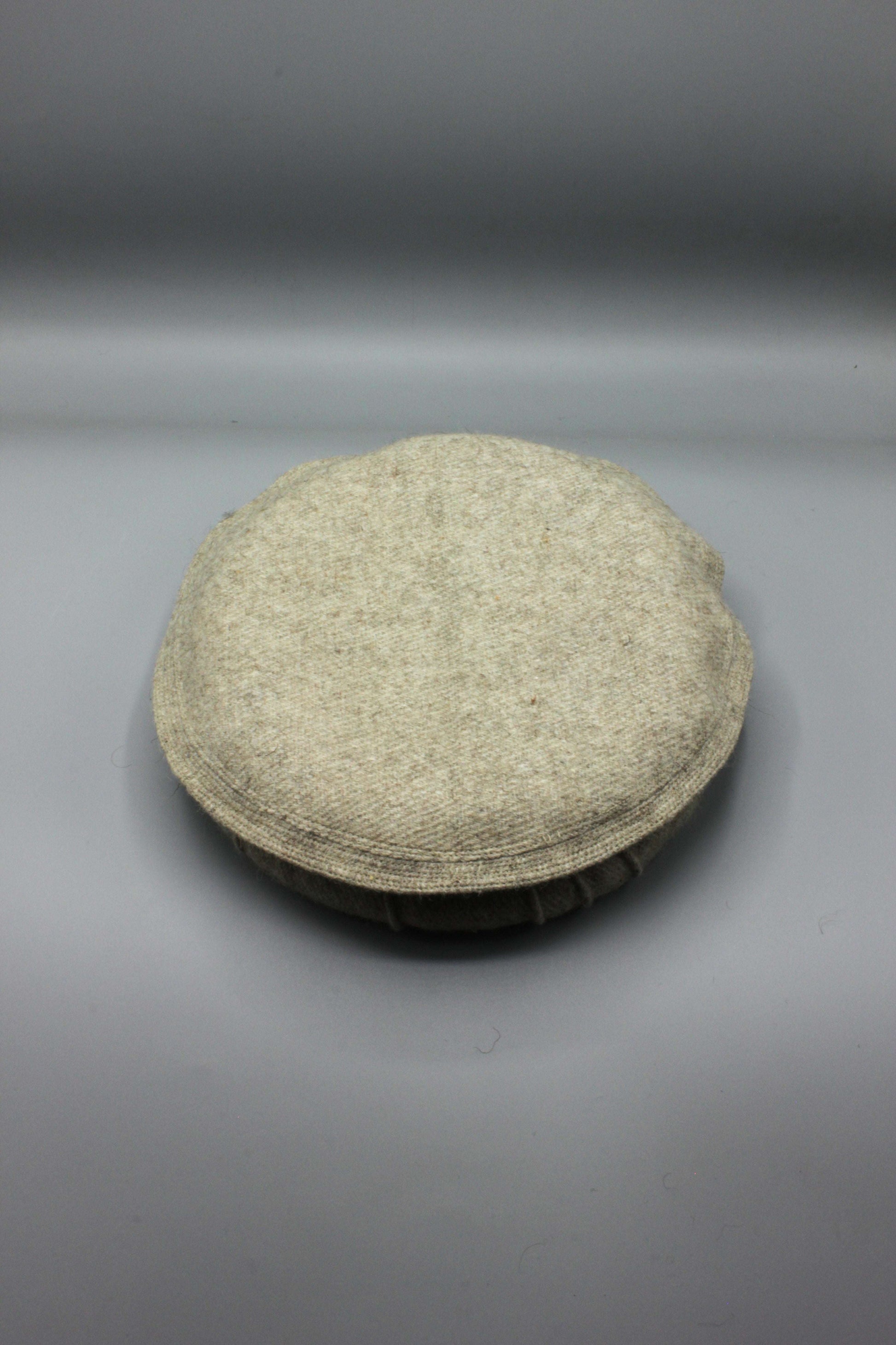 Luxury Hand Made Pure Woolen Beige Authentic Chitrali Pakol Cap by Rennuce