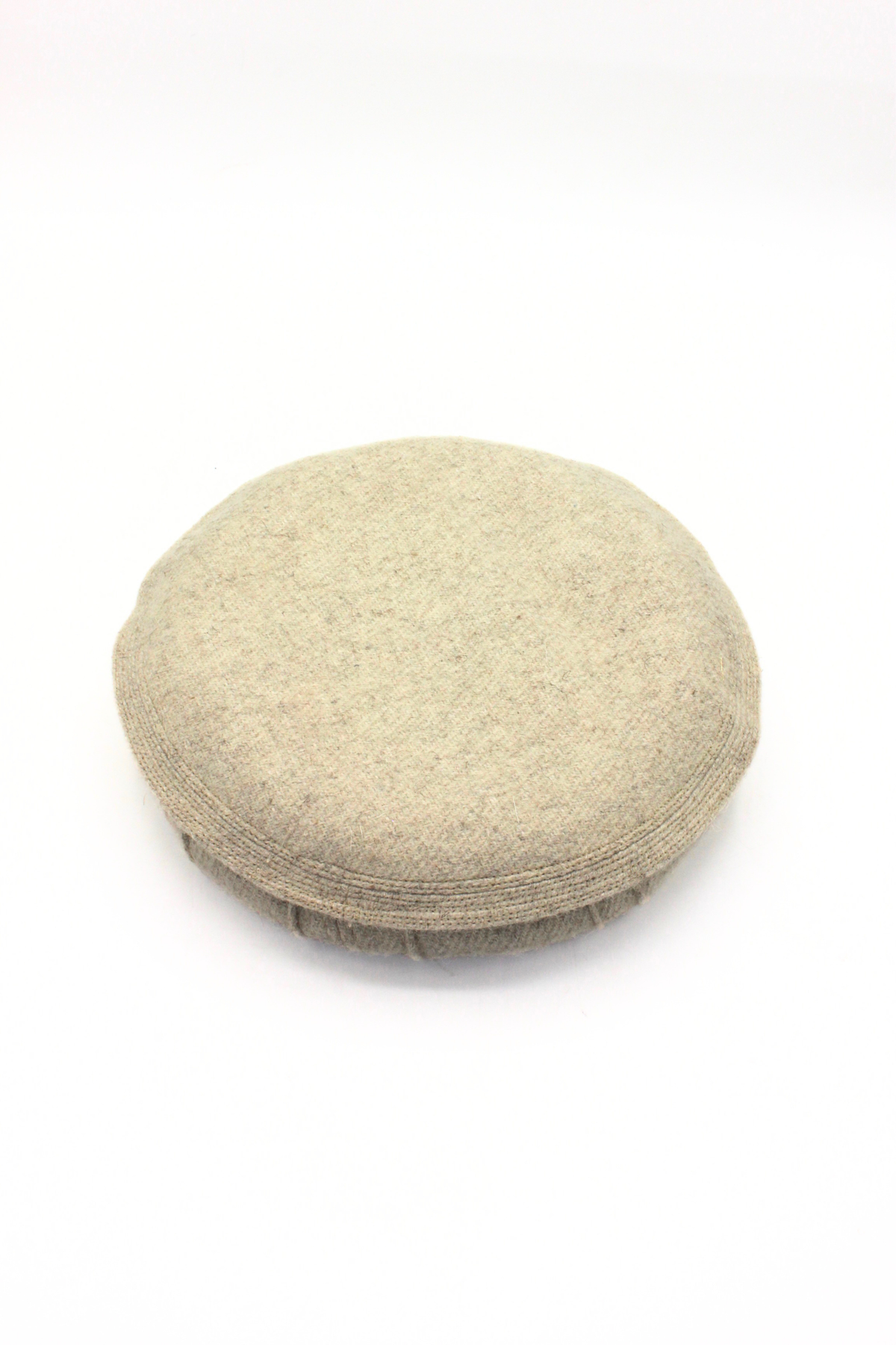 Luxury Hand Made Pure Woolen Beige Authentic Chitrali Pakol Cap by Rennuce