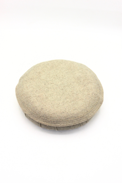 Luxury Hand Made Pure Woolen Beige Authentic Chitrali Pakol Cap by Rennuce