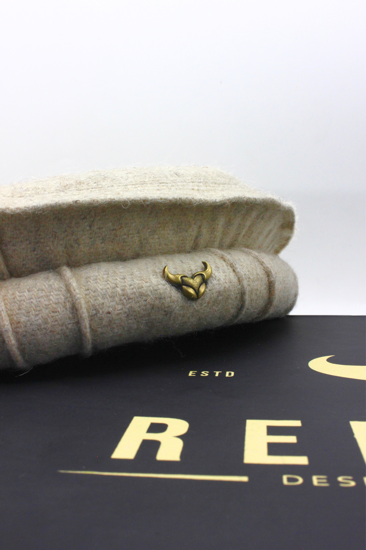 Luxury Hand Made Pure Woolen Beige Authentic Chitrali Pakol Cap by Rennuce