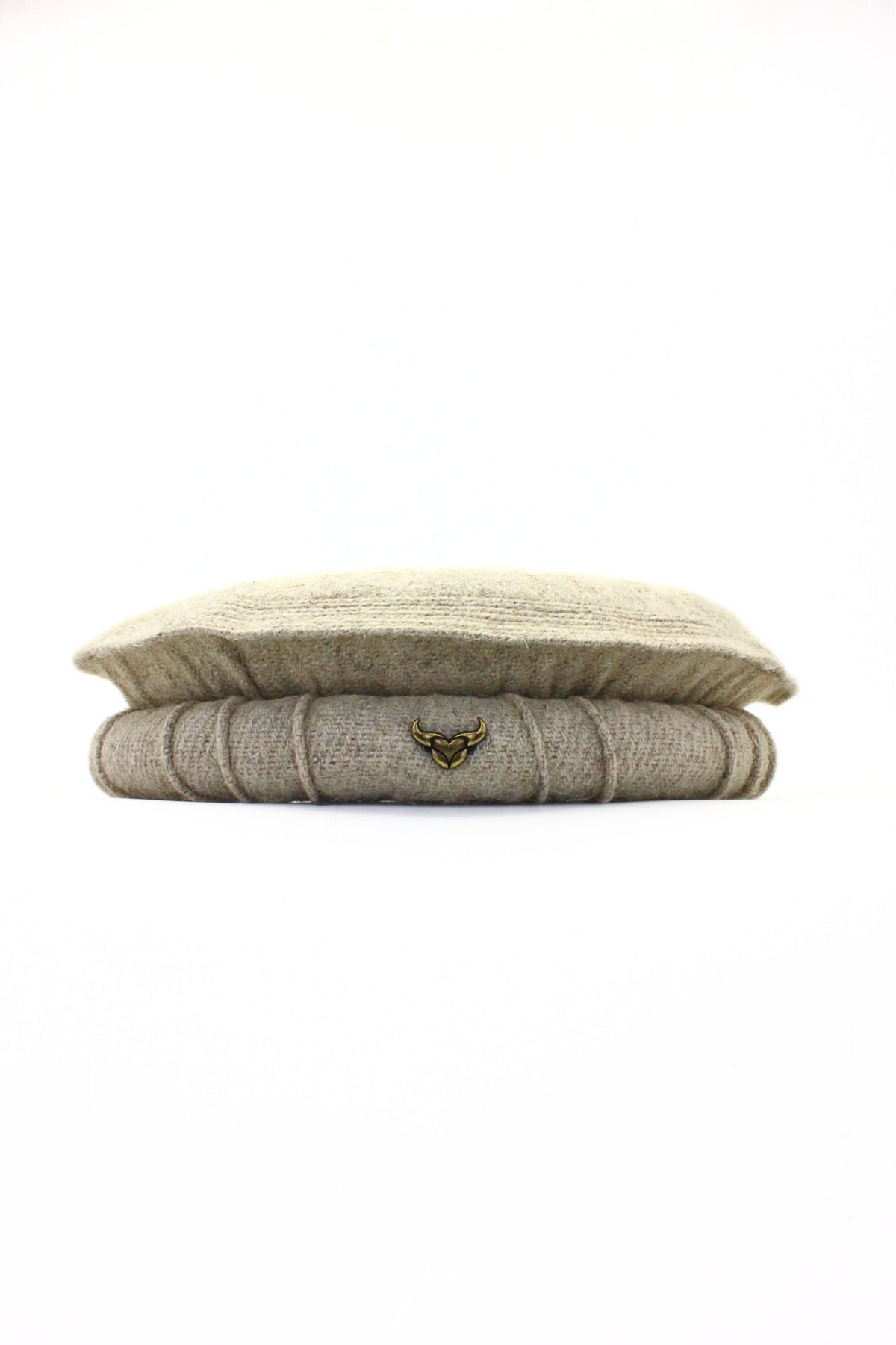 Luxury Hand Made Pure Woolen Beige Authentic Chitrali Pakol Cap by Rennuce