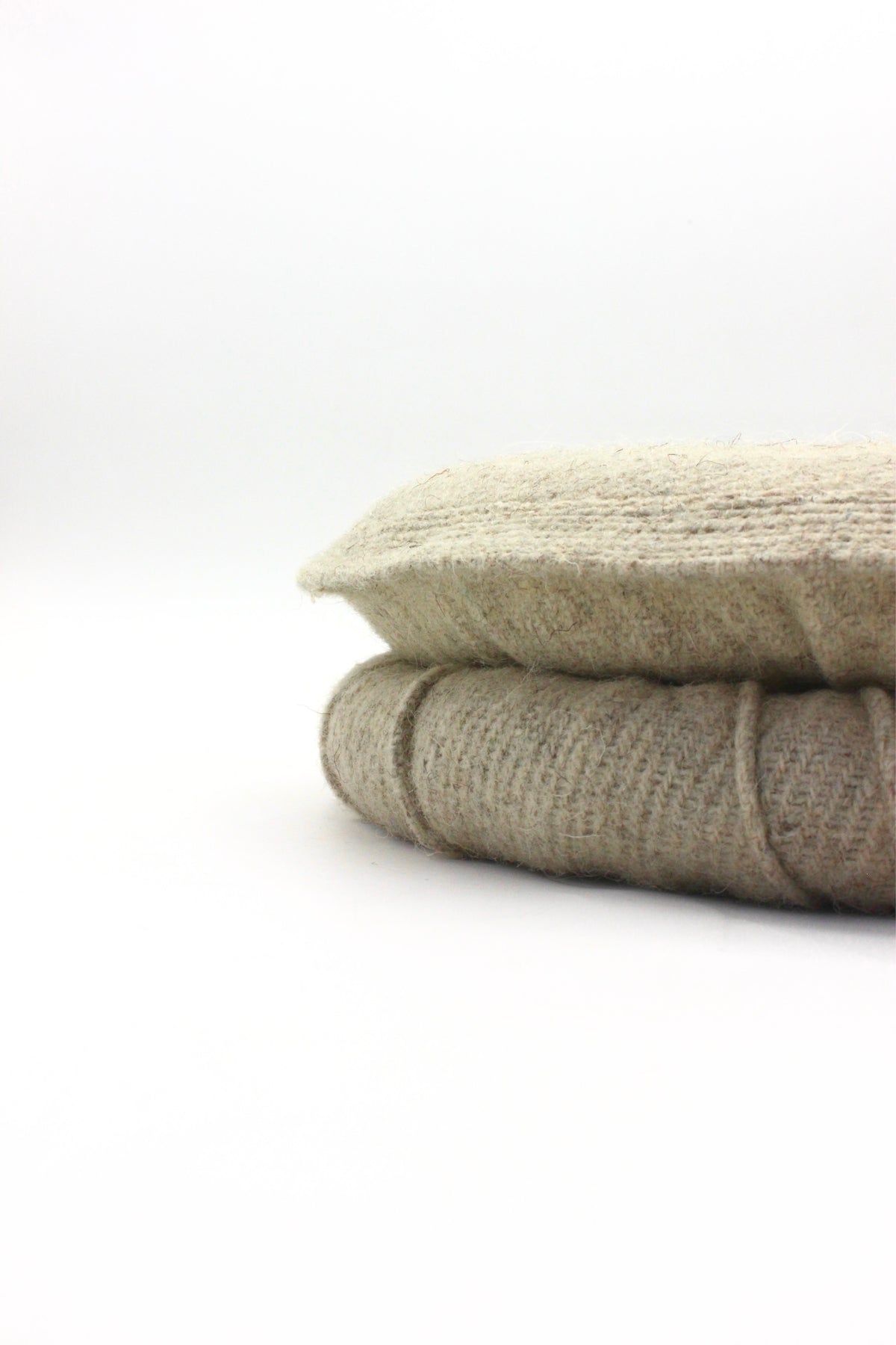 Luxury Hand Made Pure Woolen Beige Authentic Chitrali Pakol Cap by Rennuce