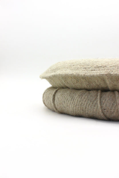 Luxury Hand Made Pure Woolen Beige Authentic Chitrali Pakol Cap by Rennuce