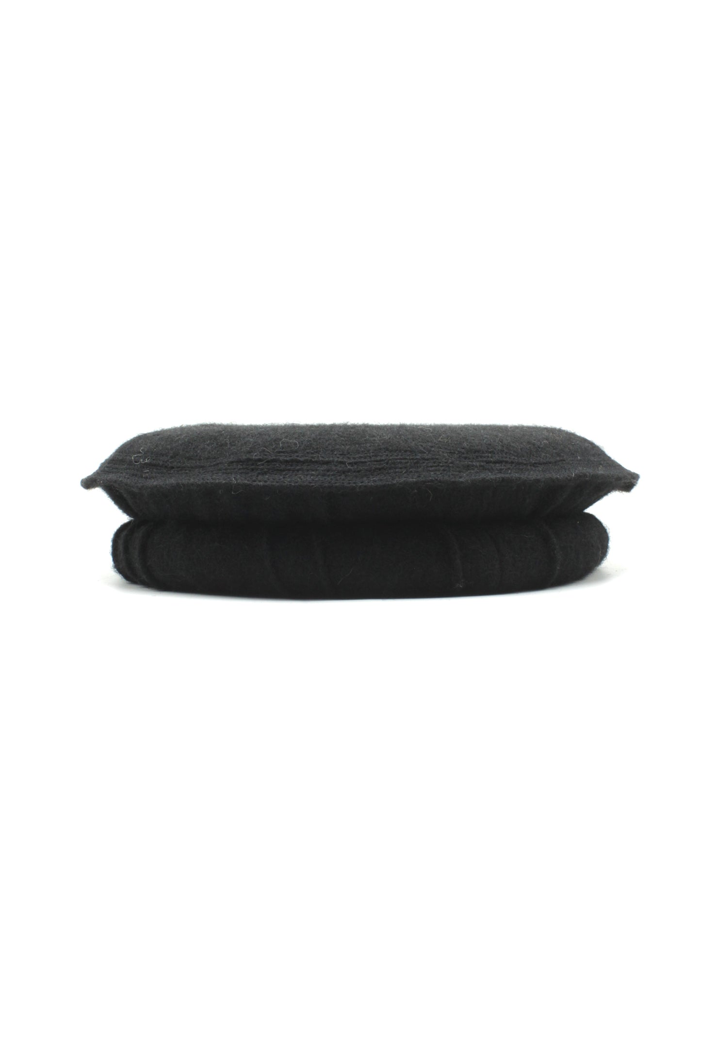 Luxury Hand Made Pure Woolen Black Authentic Chitrali Pakol Cap by Rennuce
