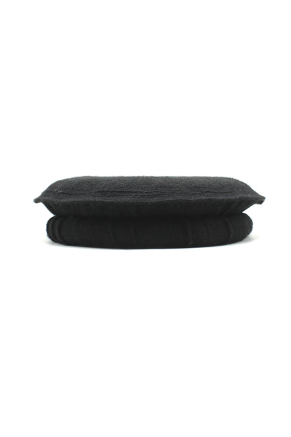 Luxury Hand Made Pure Woolen Black Authentic Chitrali Pakol Cap by Rennuce