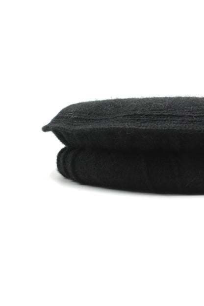 Luxury Hand Made Pure Woolen Black Authentic Chitrali Pakol Cap by Rennuce