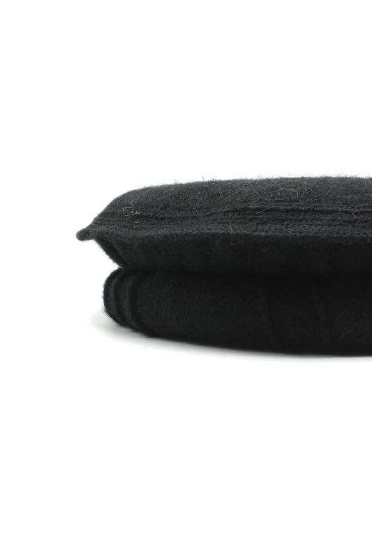 Luxury Hand Made Pure Woolen Black Authentic Chitrali Pakol Cap by Rennuce