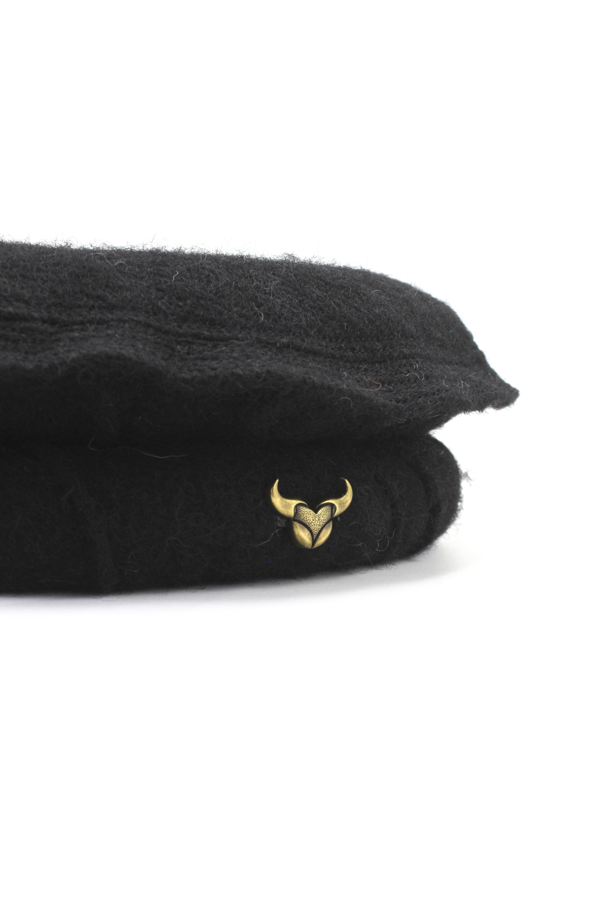 Luxury Hand Made Pure Woolen Black Authentic Chitrali Pakol Cap by Rennuce