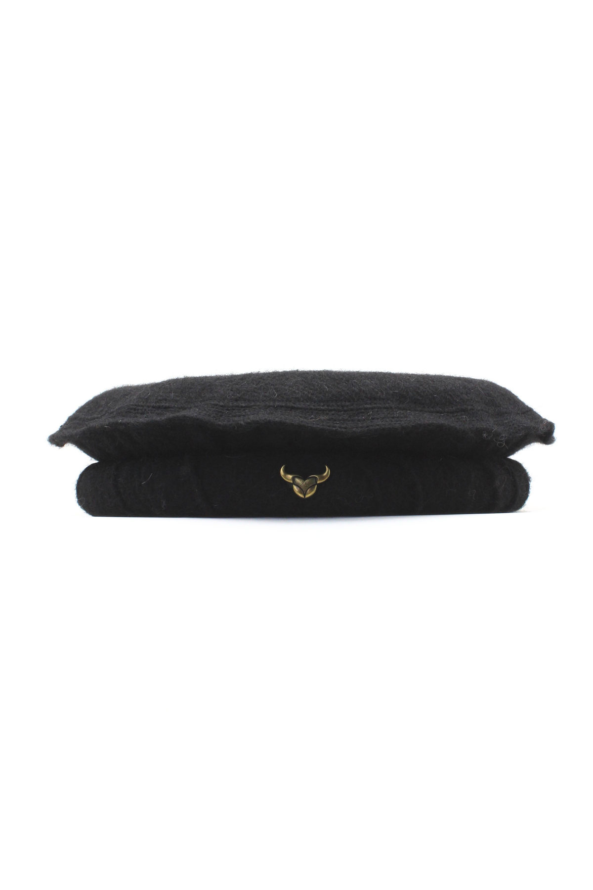 Luxury Hand Made Pure Woolen Black Authentic Chitrali Pakol Cap by Rennuce