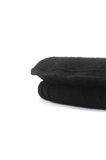 Luxury Hand Made Pure Woolen Black Authentic Chitrali Pakol Cap by Rennuce
