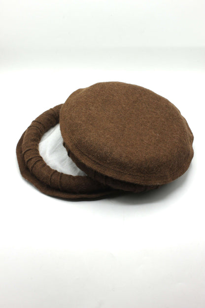 Luxury Hand Made Pure Woolen Chocolate Authentic Chitrali Pakol Cap By Rennuce