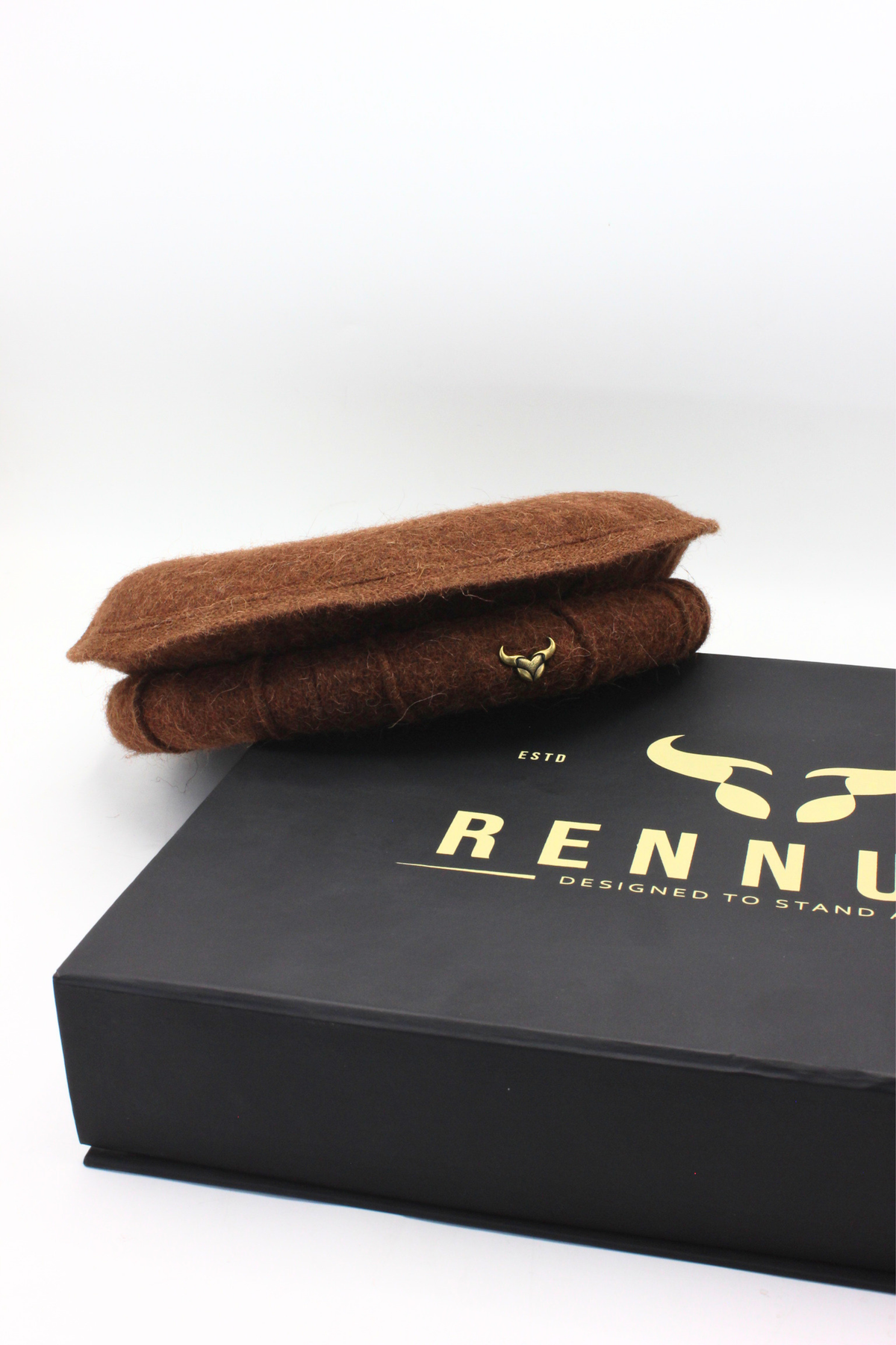 Luxury Hand Made Pure Woolen Chocolate Authentic Chitrali Pakol Cap By Rennuce