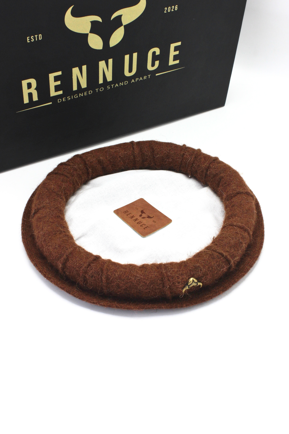 Luxury Hand Made Pure Woolen Chocolate Authentic Chitrali Pakol Cap By Rennuce