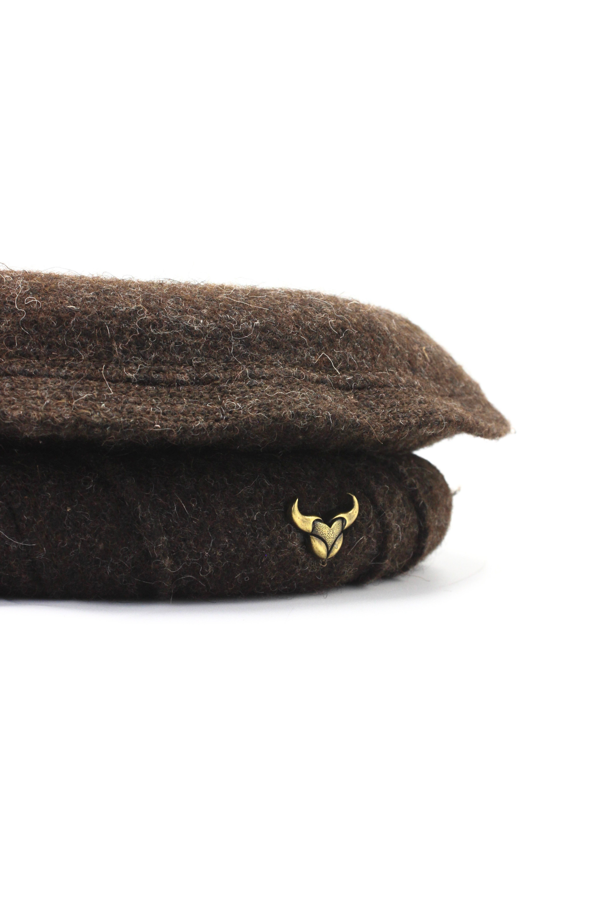 Luxury Hand Made Pure Woolen Dark Brown Authentic Chitrali Pakol Cap by Rennuce