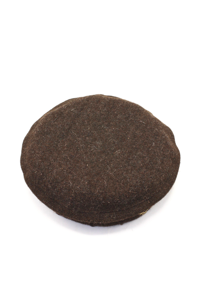 Luxury Hand Made Pure Woolen Dark Brown Authentic Chitrali Pakol Cap by Rennuce