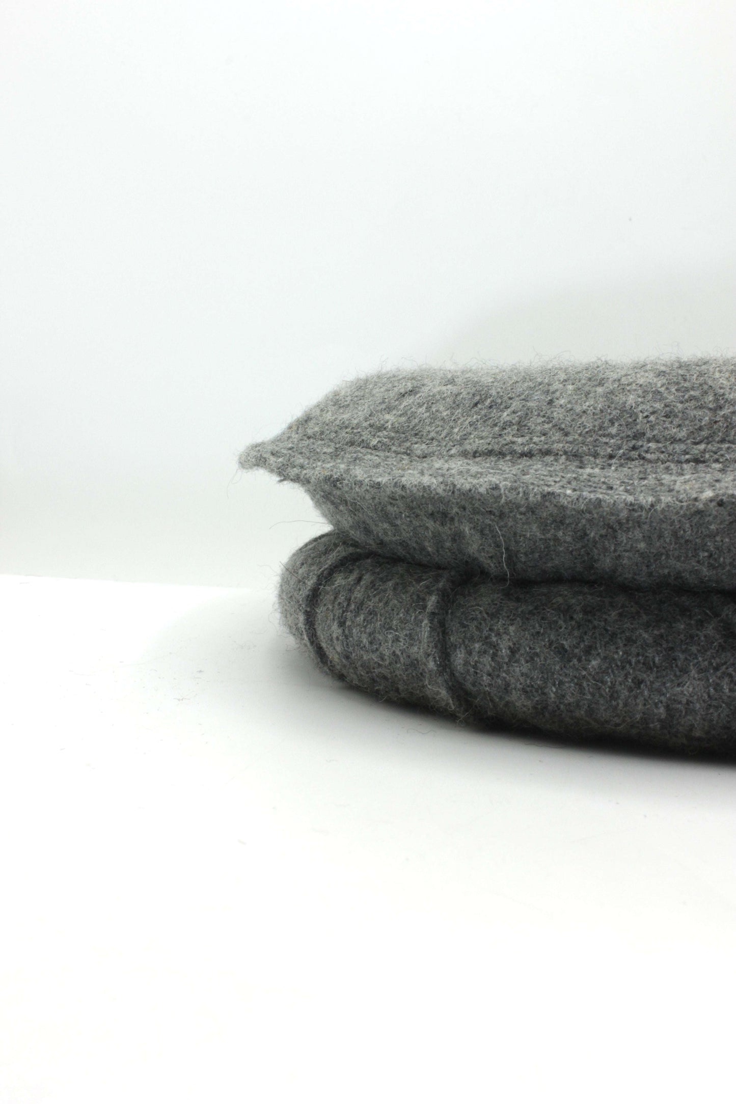 Luxury Hand Made Pure Woolen Gray Authentic Chitrali Pakol Cap by Rennuce