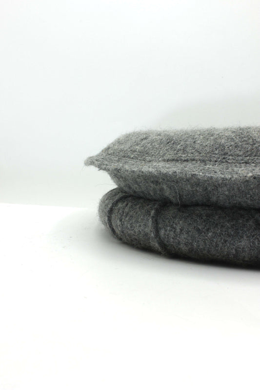 Luxury Hand Made Pure Woolen Gray Authentic Chitrali Pakol Cap by Rennuce