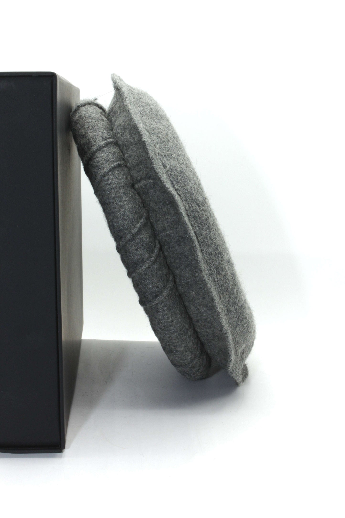 Luxury Hand Made Pure Woolen Gray Authentic Chitrali Pakol Cap by Rennuce