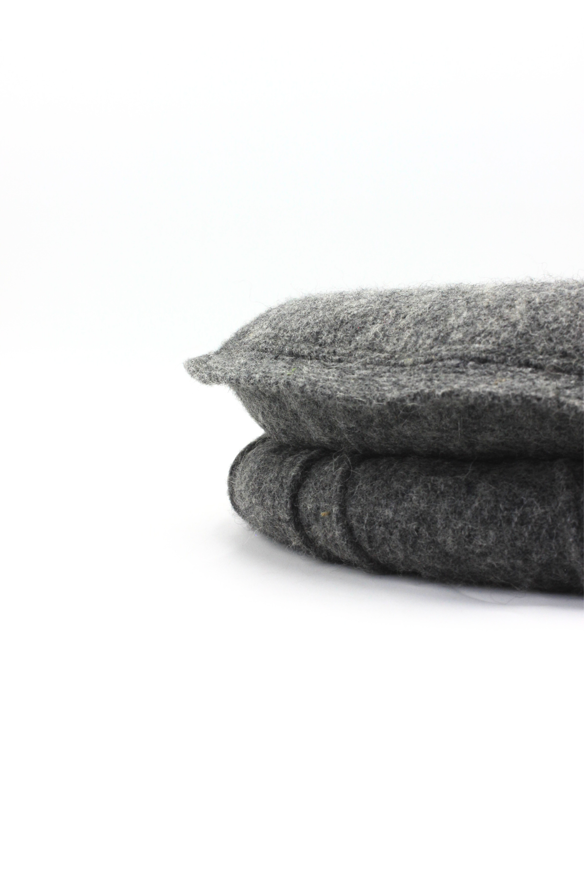 Luxury Hand Made Pure Woolen Gray Authentic Chitrali Pakol Cap by Rennuce