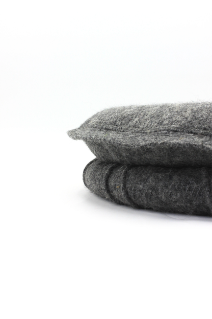 Luxury Hand Made Pure Woolen Gray Authentic Chitrali Pakol Cap by Rennuce