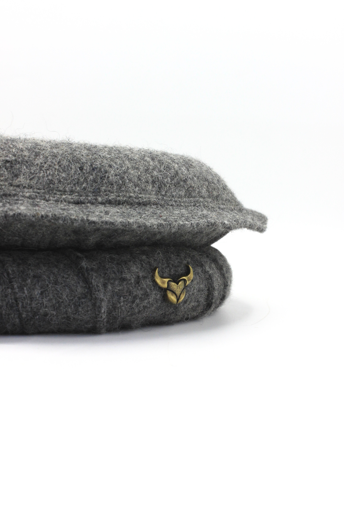 Luxury Hand Made Pure Woolen Gray Authentic Chitrali Pakol Cap by Rennuce