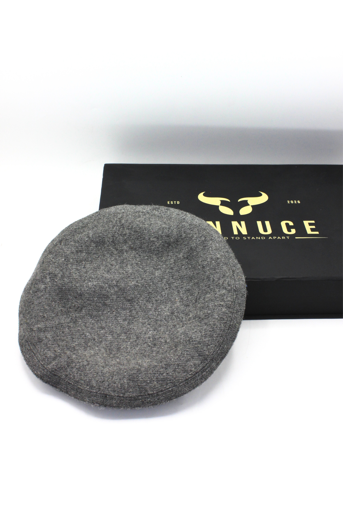 Luxury Hand Made Pure Woolen Gray Authentic Chitrali Pakol Cap by Rennuce