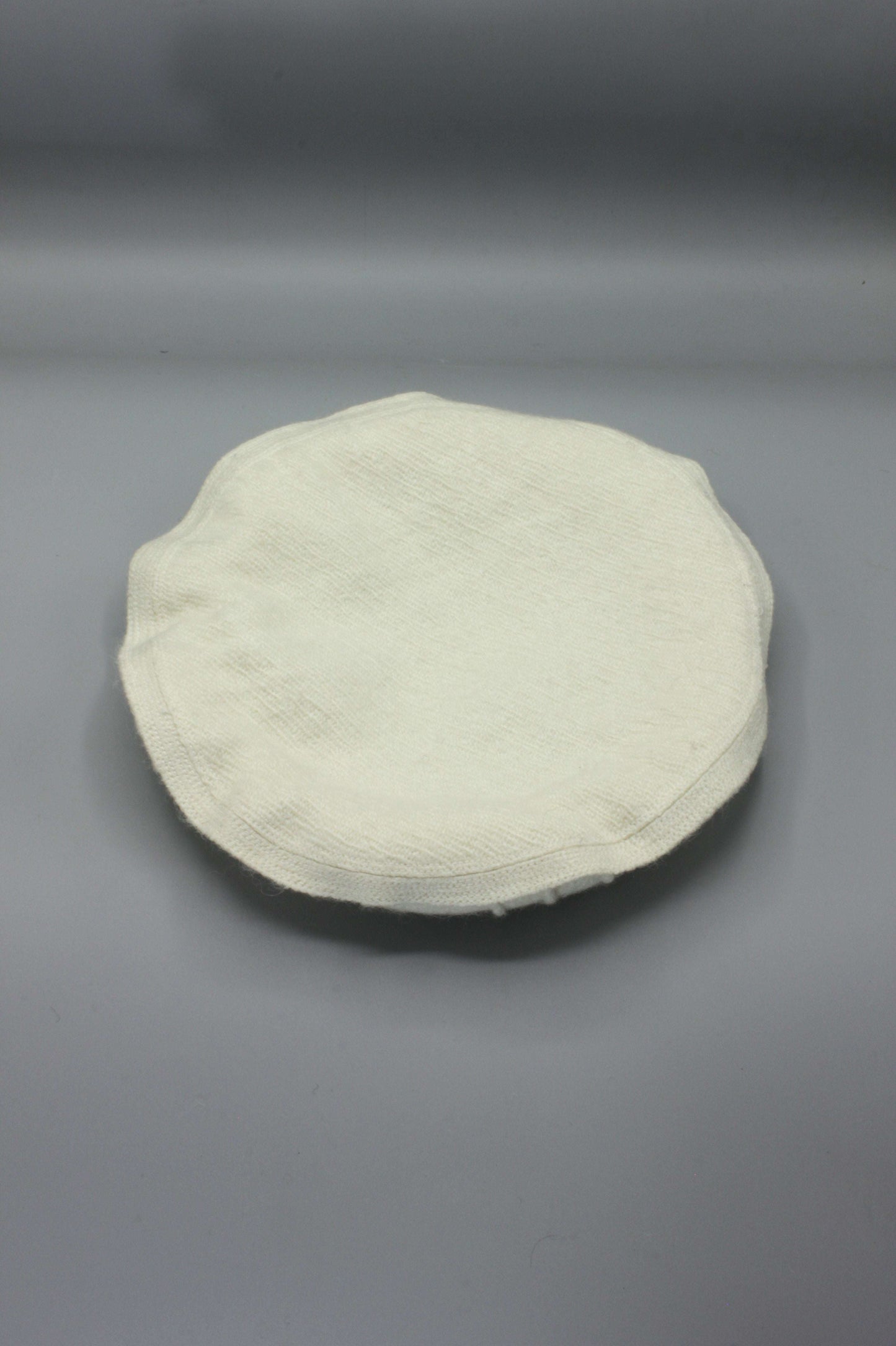 Luxury Hand Made Pure Woolen Off White Authentic Chitrali Pakol Cap by Rennuce