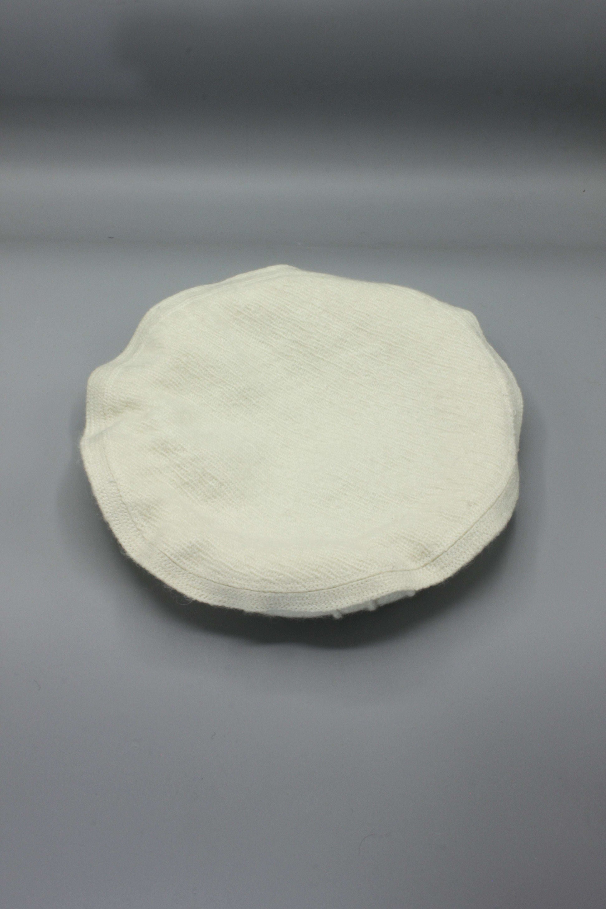 Luxury Hand Made Pure Woolen Off White Authentic Chitrali Pakol Cap by Rennuce