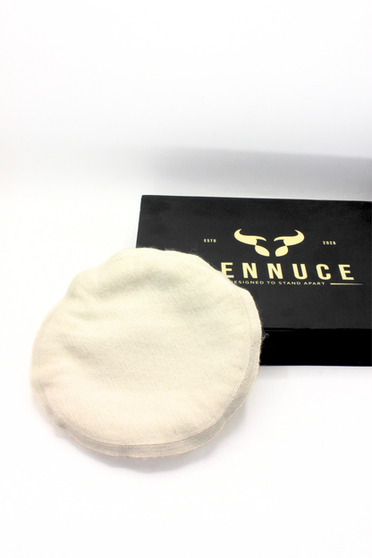 Luxury Hand Made Pure Woolen Off White Authentic Chitrali Pakol Cap by Rennuce