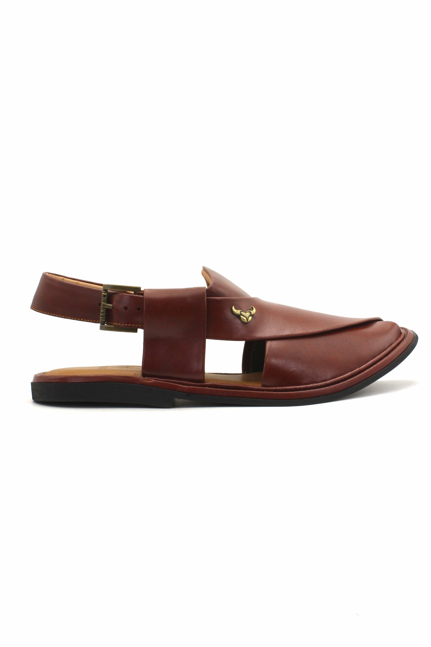 Luxury Round Meroon Authentic Peshawari Chappal by Rennuce