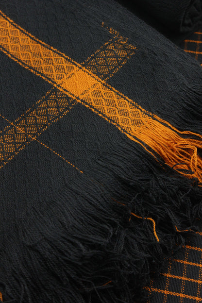 PREMIUM QUALITY BLACK WITH ORANGE NOIR PURE WOOLEN SUIT FOR WOMEN