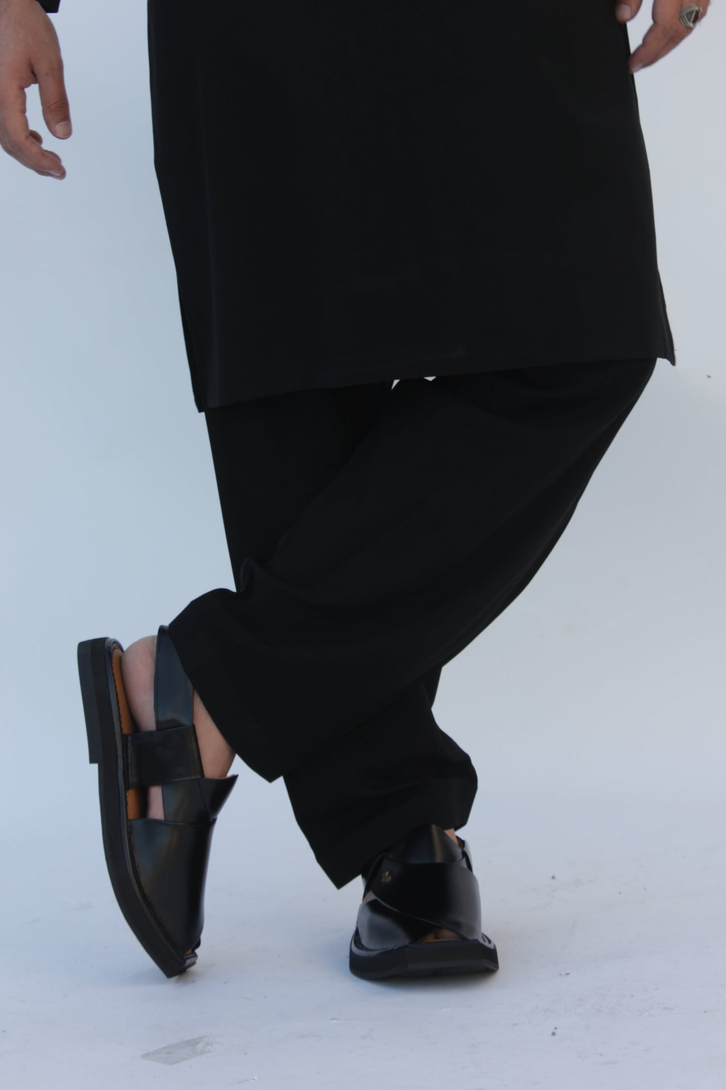Premium Quality Black Kurta shalwar by Rennuce