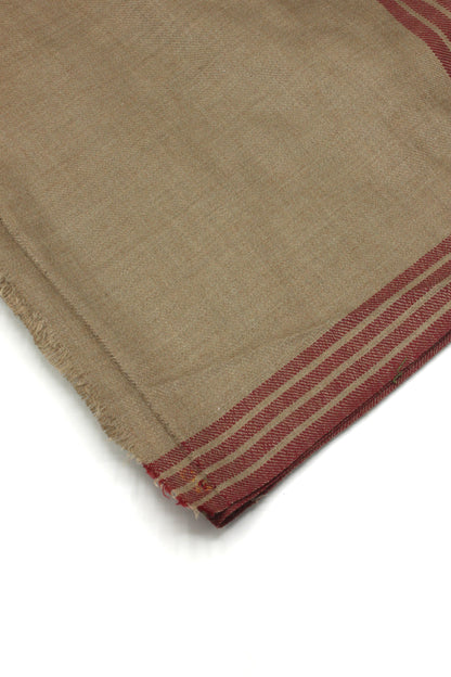 Premium Quality Brown with Red Embroidery  Pashmina Cashmere Shawl