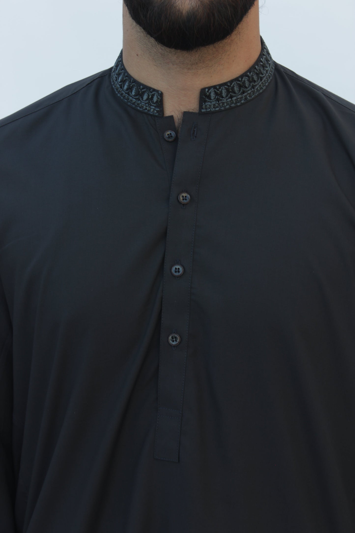 Premium Quality Carbon Shadow Kurta Shalwar by Rennuce