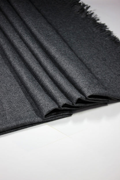 Premium Quality Charcoal Gray Woolen Blend Shawl