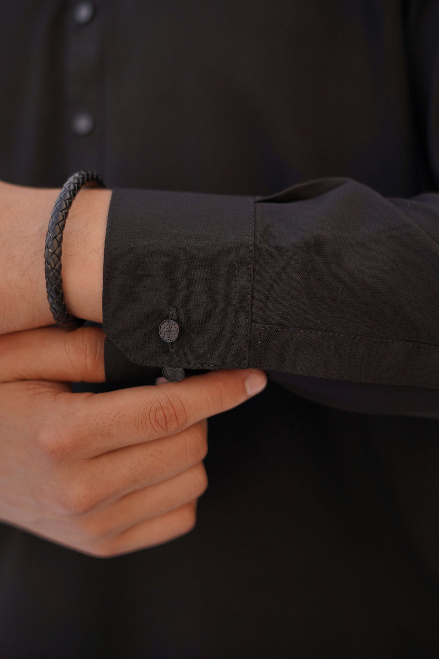 Premium Quality Classic Black Kurta Shalwar by Rennuce