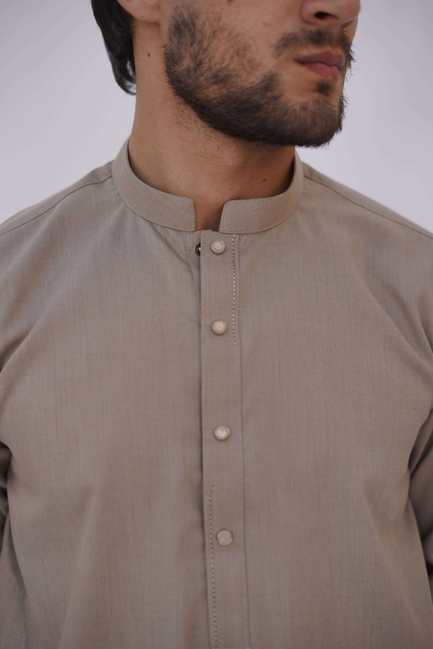 Premium Quality Classic Sandstone Kurta Shalwar by Rennuce
