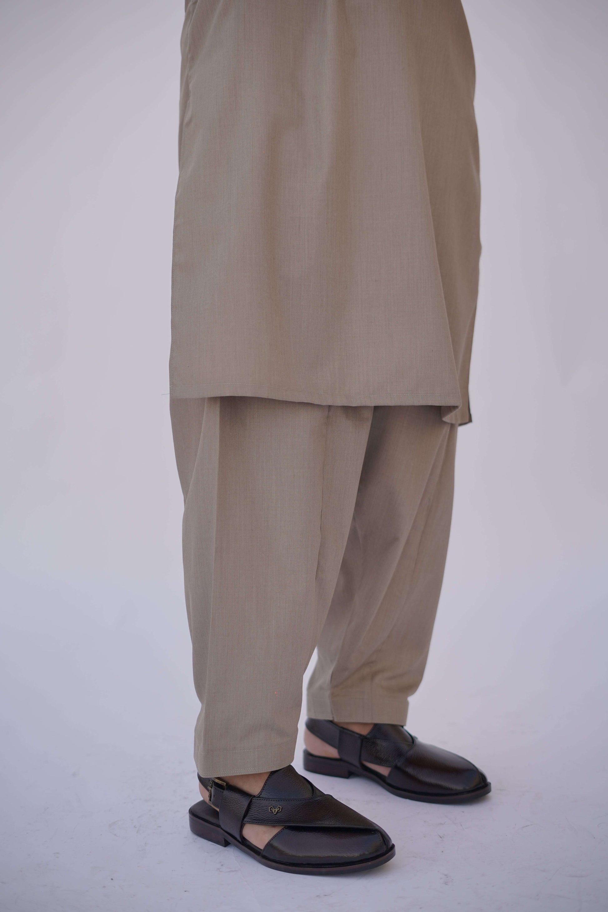 Premium Quality Classic Sandstone Kurta Shalwar by Rennuce