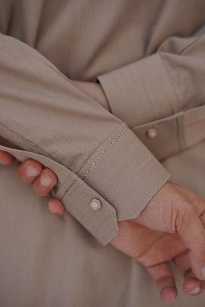 Premium Quality Classic Sandstone Kurta Shalwar by Rennuce