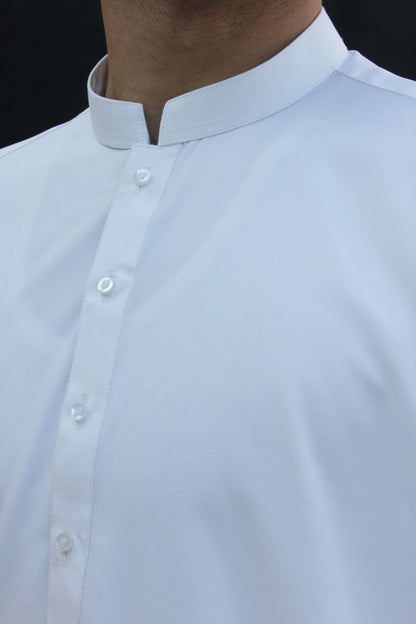 Premium Quality Classic White Kurta Shalwar by Rennuce